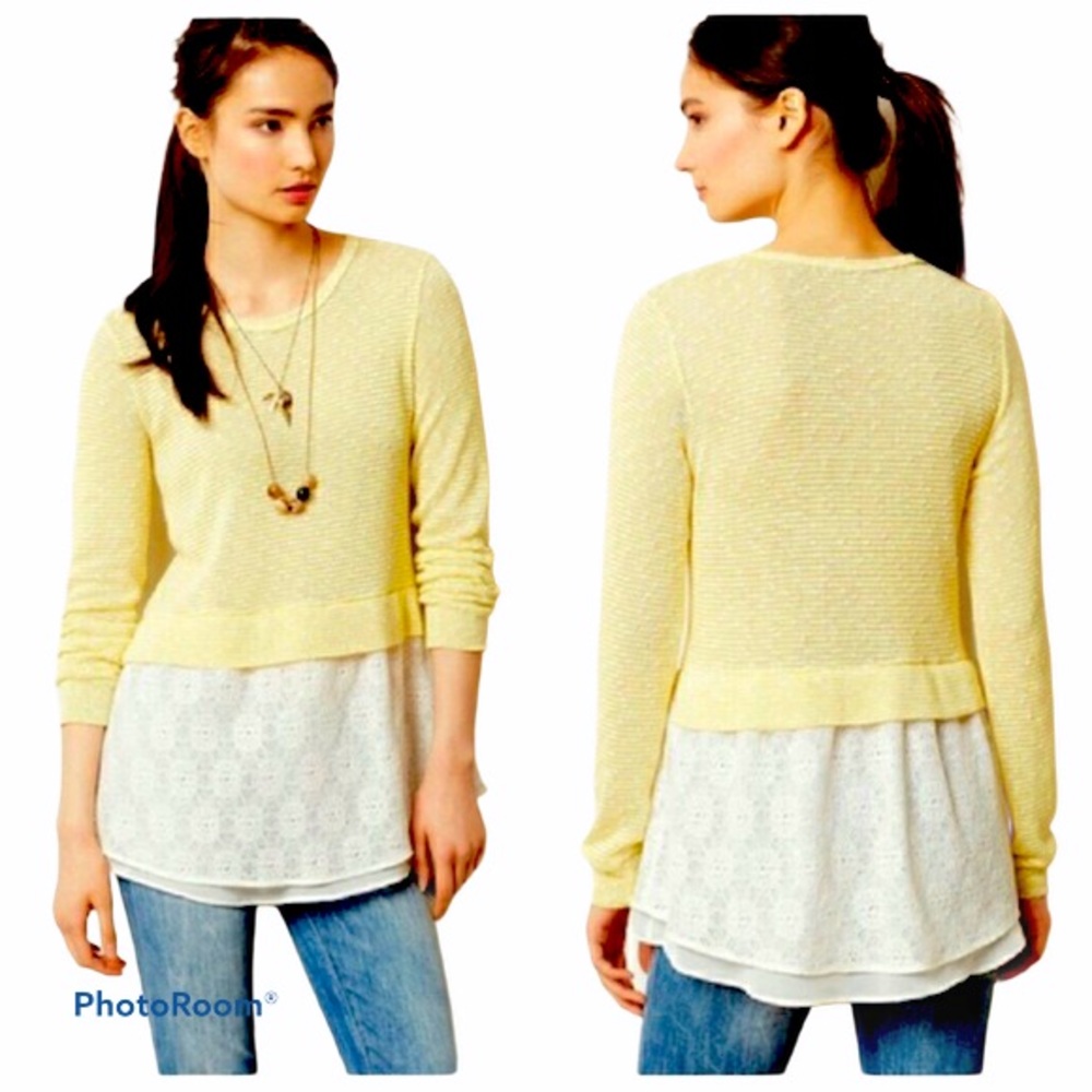 Anthro Clu + Willoughby Sujet knit top